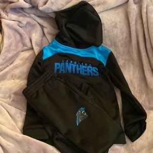 Toddler Carolina Panthers track suit. Size 4T. Worn once.